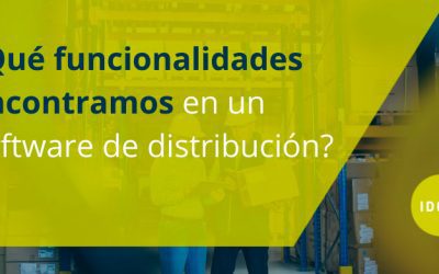 ¿Qué funcionalidades encontramos en un software de distribución?